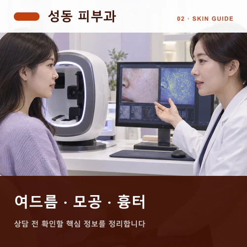 성동피부과 | 여드름·모공흉터, 피부장벽과 흔적의 깊이 구분